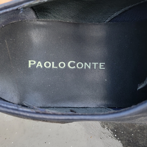 Paolo Conte Leather Oxford Dress Shoes - Picture 3 of 7